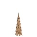 Sapin de Noël décoratif en bois naturel 29x29x80 cm