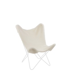 Housse de chaise butterfly blanc 97x81cm