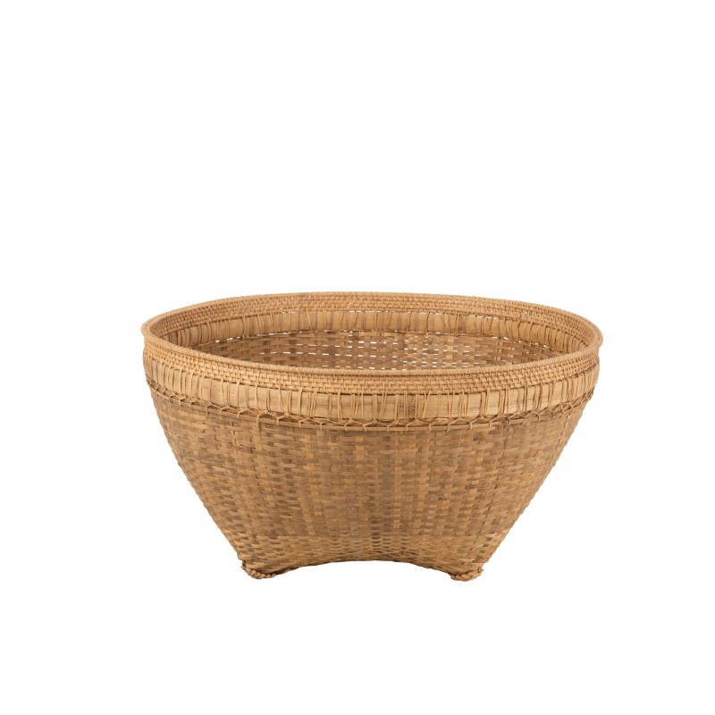 Panier rond en rotin naturel L85*l85*H42cm