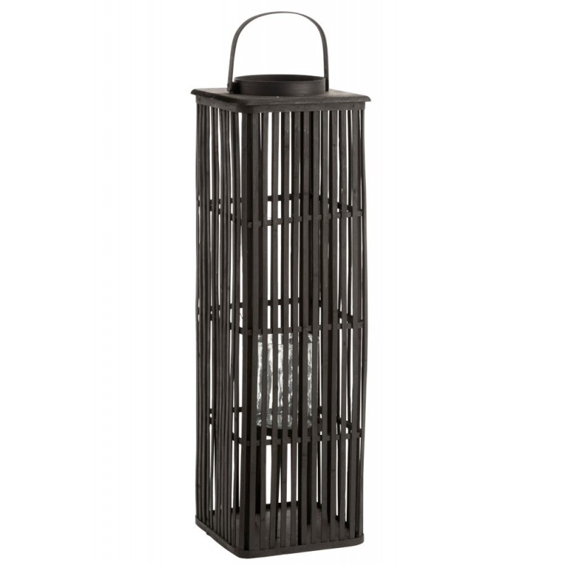lanterne long bambou noir
