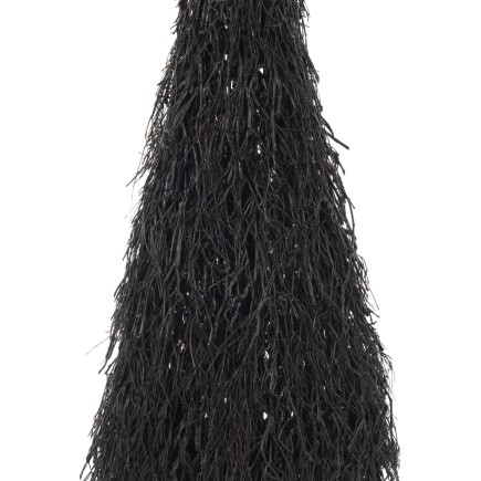 Albero di Natale decorativo a led in legno nero 37x15x90.5 cm