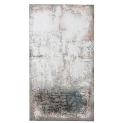 Tableau abstrait de couleur blanc, gris et rose