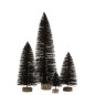 Sapin de Noël décoratif en plastique 17x17x31 cm
