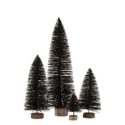 Sapin de Noël décoratif en plastique 10x10x15 cm