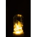 Cloche de Noël en verre blanc 9x9x17 cm