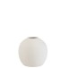 Maceta redonda de cemento blanco de 28x28x29 cm Maceta redonda de cemento blanco de 28x28x29 cm