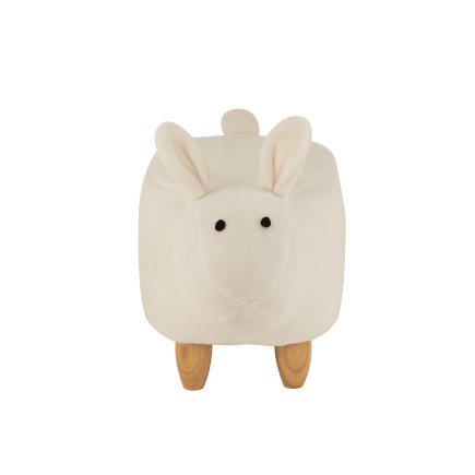 Chaise enfant mouton en bois crème 66x32x46 cm