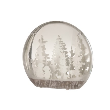 Décoration de Noël en plastique blanc 41x13x36 cm