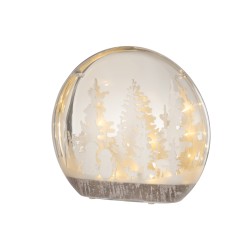Décoration de Noël en plastique blanc 41x13x36 cm