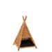 Tipi gato + cojín mimbre amarillo miel/negro Alt. 73