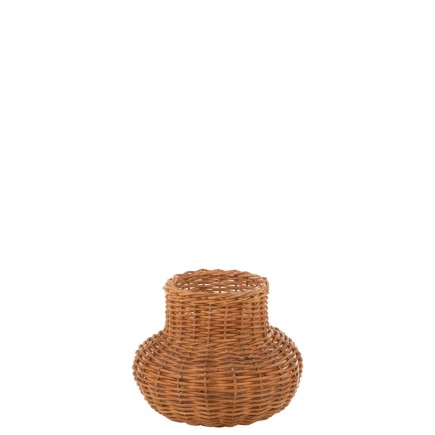 Panier en bois naturel 49x49x38 cm
