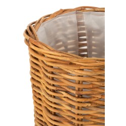 Cache-pot en bois Naturel 51x51x83,5cm