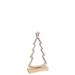 ARBOL DE NAVIDAD ALUMINIO PLATA