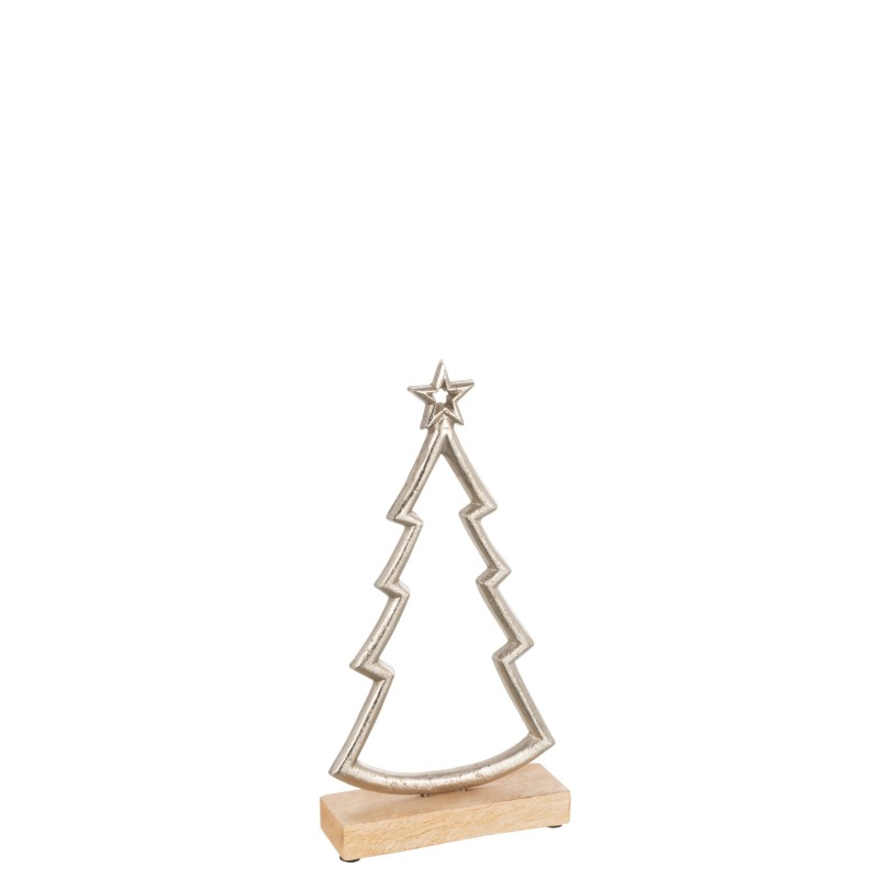 ARBOL DE NAVIDAD ALUMINIO PLATA