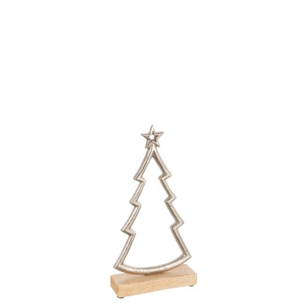 ARBOL DE NAVIDAD ALUMINIO PLATA