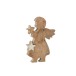 Anjo de Natal em madeira natural 4x18x29 cm