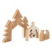 Crèche de Noël puzzle en bois de manguier blanc 54x3.5x41 cm