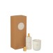 BOITE PARFUM D'INTERIEUR + BOUGIE PARFUMEE HAPPINESS 100ML-30 H