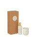 BOITE PARFUM D'INTERIEUR + BOUGIE PARFUMEE HAPPINESS 100ML-30 H