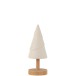 Árbol madera/cerámica blanco/natural Alt. 22 cm