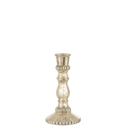 Chandelier oriental en verre argent 12x12x23 cm