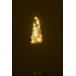 Albero di Natale a LED in legno bianco 15x15x79 cm