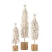 Árbol de navidad con pie hierro blanco Alt. 48 cm