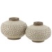 Vase boule en céramique blanc 34x34x24 cm Vase boule en céramique blanc 34x34x24 cm
