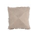 Cuscino quadrato con croce in pelle beige 41x41cm Cuscino quadrato con croce in pelle beige 41x41cm