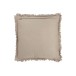 Cuscino quadrato con croce in pelle beige 41x41cm Cuscino quadrato con croce in pelle beige 41x41cm
