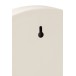 Espelho redondo com borda em metal branco 30x30x5 cm Espelho redondo com borda em metal branco 30x30x5 cm
