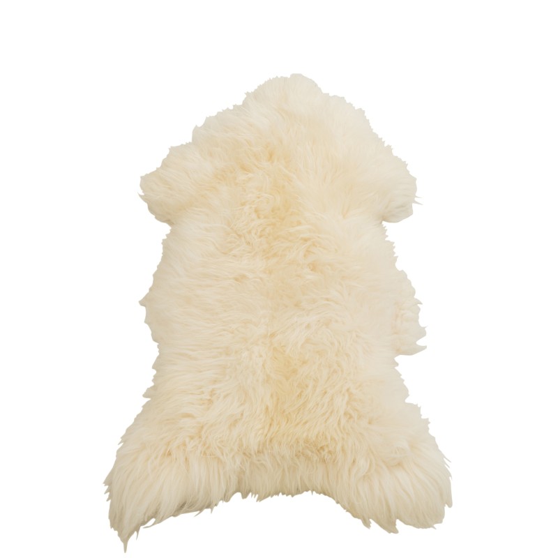 Tapis long en peau de mouton blanc 124x80cm Tapis long en peau de mouton blanc 124x80cm