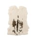 Pele de coelho em pele branca 45x34x1 cm Pele de coelho em pele branca 45x34x1 cm