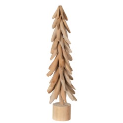 Arbre sur pied en branches en bois naturel 17x17x64 cm