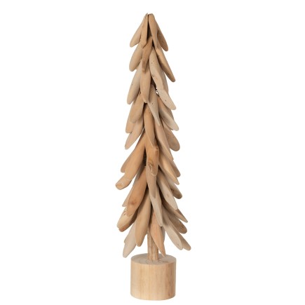 Árbol con pie ramas madera natural Alt. 64 cm