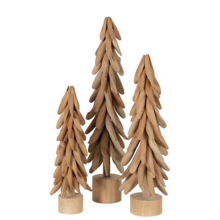 Árbol con pie ramas madera natural Alt. 64 cm