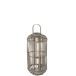 Lanterne cylindrique en bois gris
