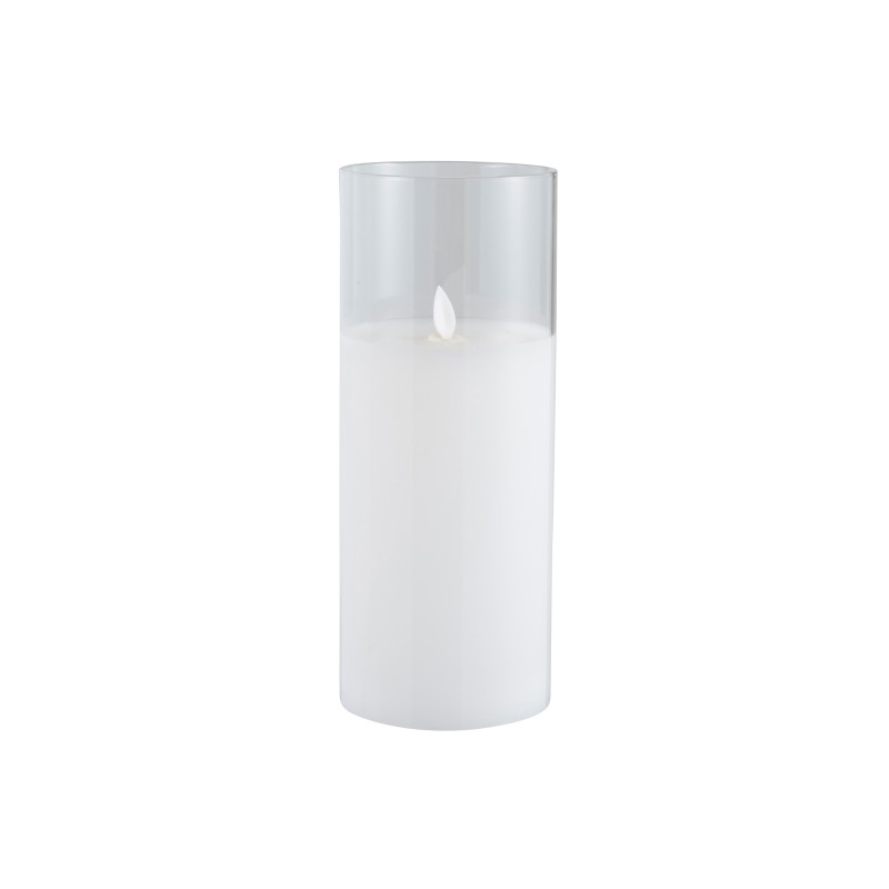 Lâmpada LED em vidro transparente 10x10x25 cm