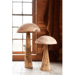 Seta danda madera castaño natural Alt. 61 cm