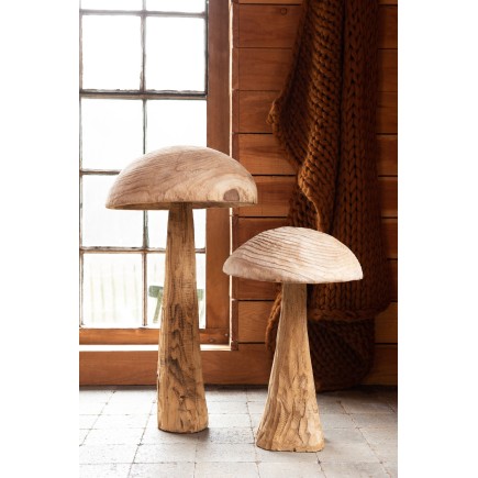 Seta danda madera castaño natural Alt. 61 cm