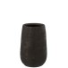 Vaso irregular rugoso em cerâmica preta 19x31 cm Vaso irregular rugoso em cerâmica preta 19x31 cm