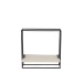 Prateleira de parede com 1 prateleira em metal branco 35x15,5x35 cm Prateleira de parede com 1 prateleira em metal branco 35x15,5x35 cm
