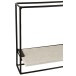 Prateleira de parede com 1 prateleira em metal branco 65x15,5x35 cm Prateleira de parede com 1 prateleira em metal branco 65x15,5x35 cm
