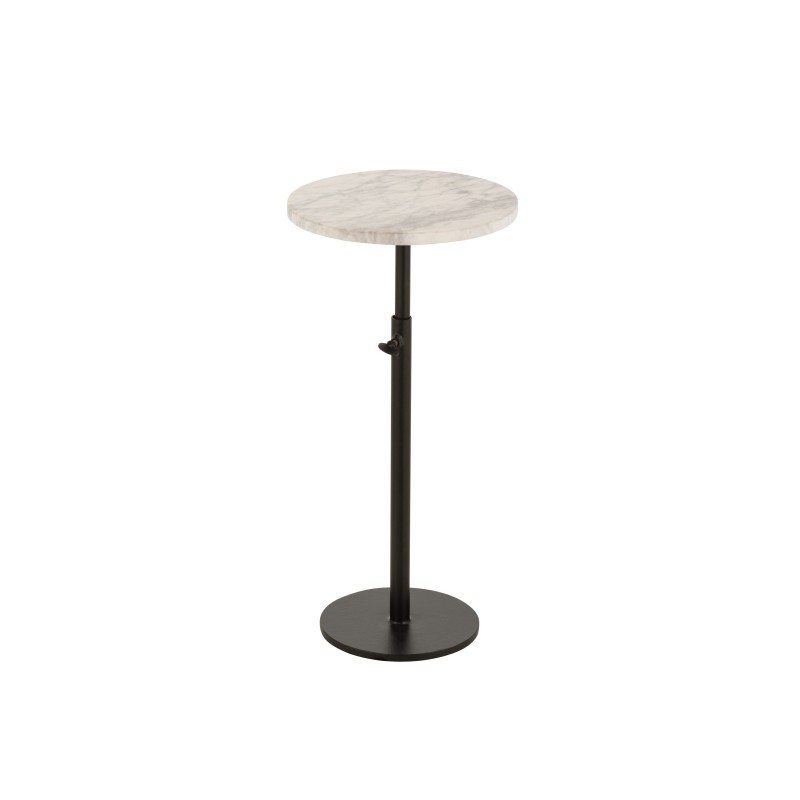 Table d’appoint en Pierre blanc 28x28x45 cm