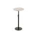 Table d’appoint en Pierre blanc 28x28x45 cm