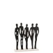 Personaje en fila aluminio/mármol negro/blanco Alt. 40 cm Personaje en fila aluminio/mármol negro/blanco Alt. 40 cm