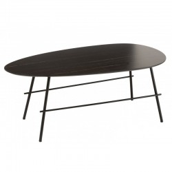 Table de salon en Bois Noir 100x55x40cm