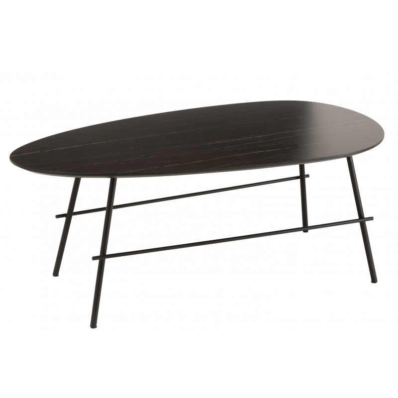 Table de salon en Bois Noir 100x55x40cm