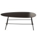 Table de salon en Bois Noir 100x55x40cm Table de salon en Bois Noir 100x55x40cm