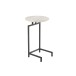 Table ronde en Pierre Blanc et Noir 41x41x67cm